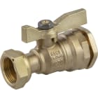 Sferaco - Robinet compteur 654 droit raccord PE DN25 - écrou 3/4" manette laiton 2/3-1/3