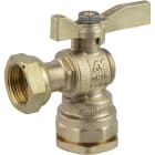 Sferaco - Robinet compteur 659 équerre raccord PE DN25 - écrou 3/4" manette laiton 2/3-1/3