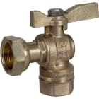 Sferaco - Robinet compteur 660 DN15 équerre femelle DN1/2" - écrou DN3/4" manette laiton