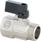 Sferaco - Mini vanne à sphère laiton nickelé 4MS Série 674 mâle femelle BSP DN1/4"