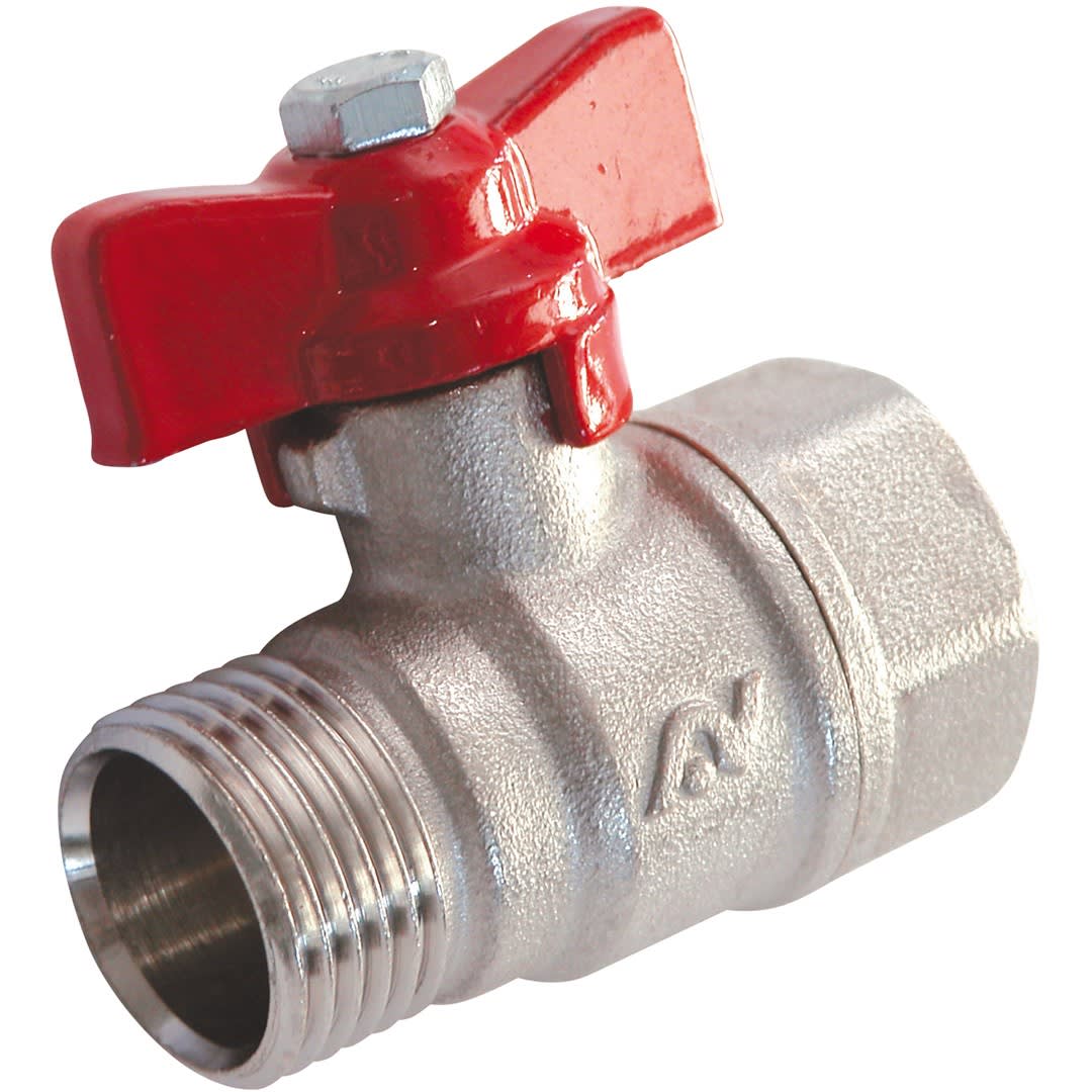 Sferaco - Vanne à sphère laiton CW617N sphéro-conique Série 675 mâle femelle DN1/2"