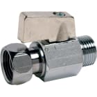 Sferaco - Vanne à sphère droite laiton chromé pour réservoir WC mâle 3/8"