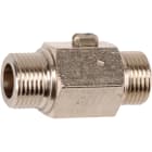 Sferaco - Vanne à sphère laiton chromé mâle joint plat commande tournevis 3/8"-1/2"