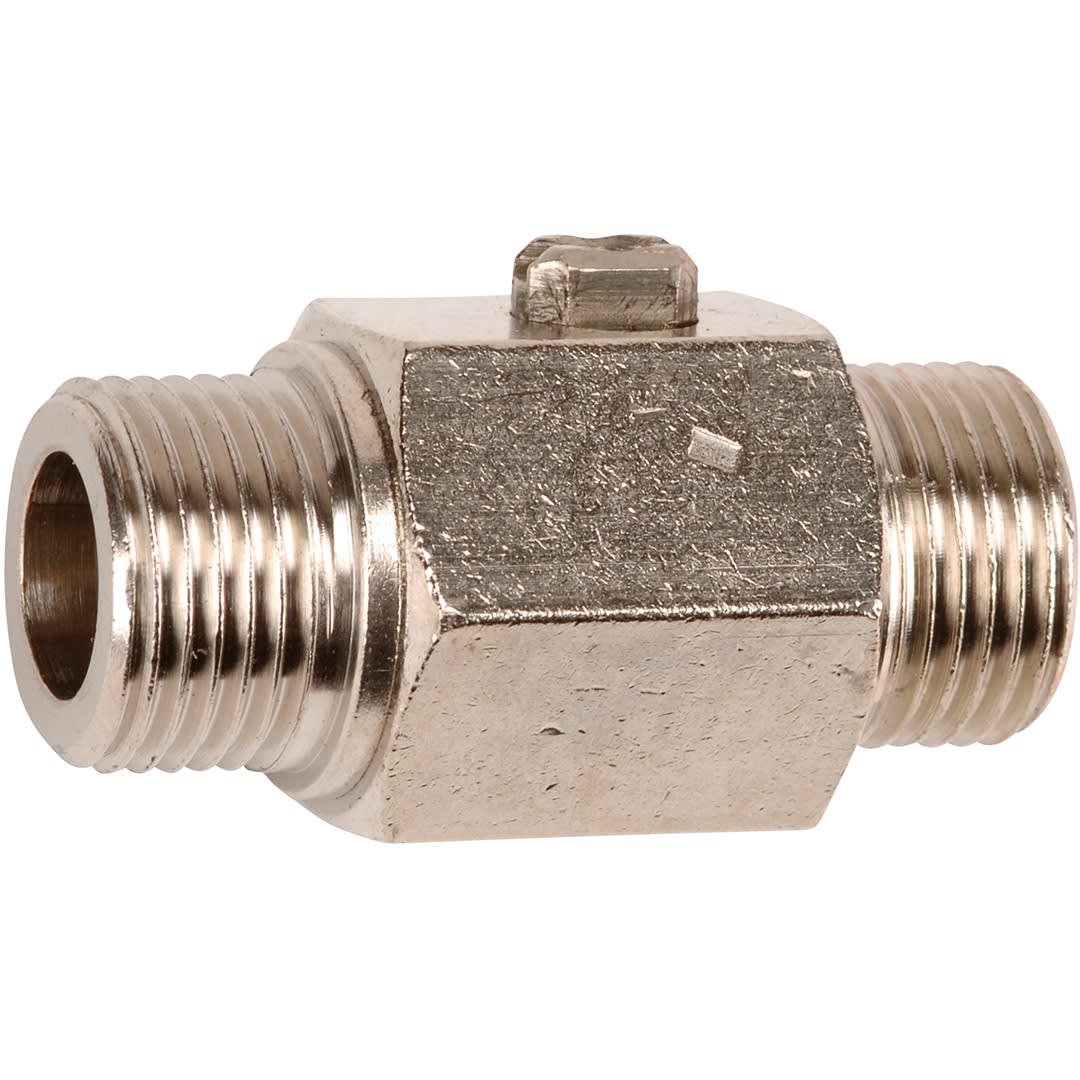 Sferaco - Vanne à sphère laiton chromé droite ACS commande tournevis Série 688 M1/2"-M1/2"