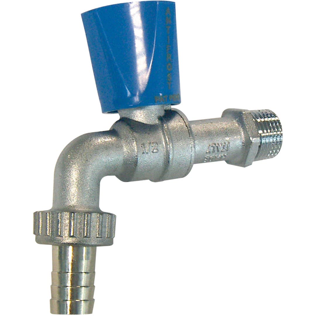 Sferaco - Robinet de puisage laiton chromé antigel Série 698 volant bleu DN1/2"-3/4" D16