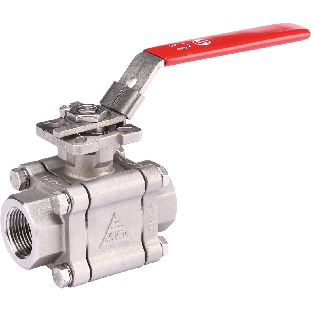 Sferaco - Vanne à boisseau sphérique 3 pièces inox ISO sécurité feu Série 703DM2 SW DN15