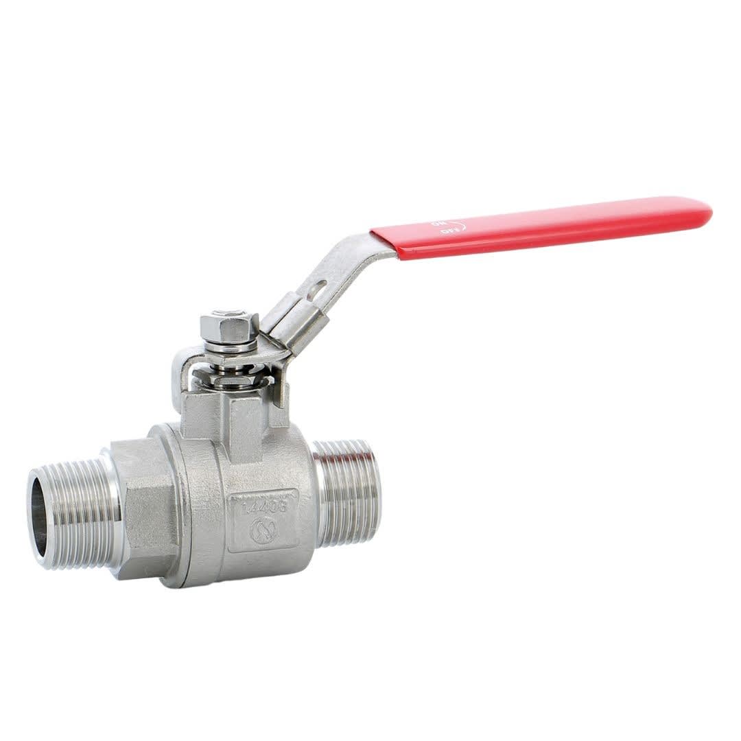 Sferaco - Vanne à boisseau sphérique 2 pièces inox Série 709 Mâle Mâle BSP DN1/2"