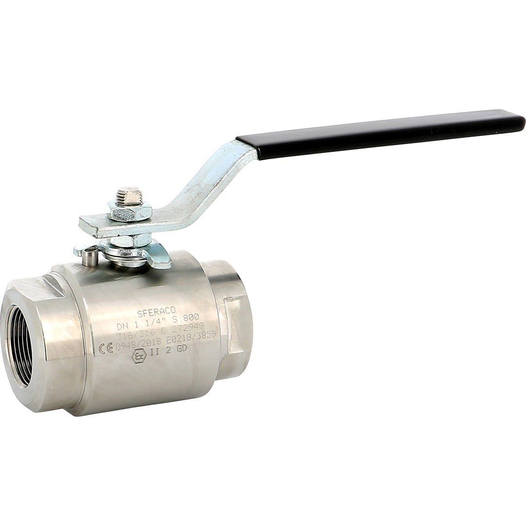 Sferaco - Vanne à boisseau sphérique 2 pièces inox 800lbs Série 716 Femelle NPT DN1"1/2