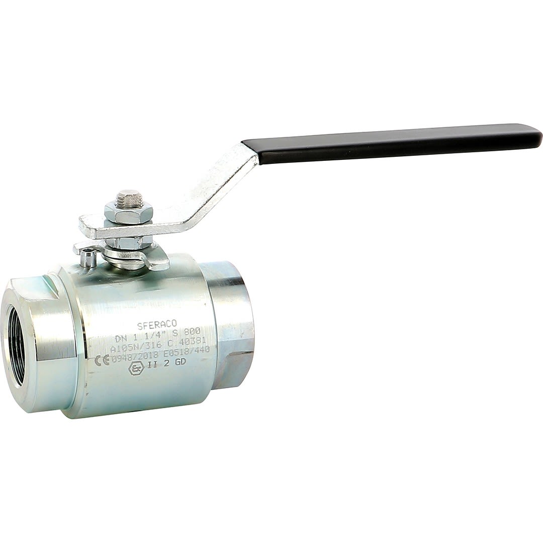 Sferaco - Vanne à boisseau sphérique 2 pièces acier 800lbs Série 717 Femelle NPT DN3/8"