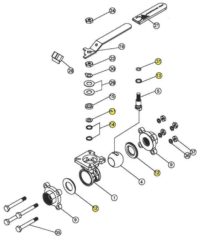 Sferaco - KIT JT 737/710/711MOD.DN 40