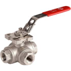 Sferaco - Vanne à boisseau sphérique 3 voies L inox 1.4408 Série 7803 Femelle NPT DN1/4"