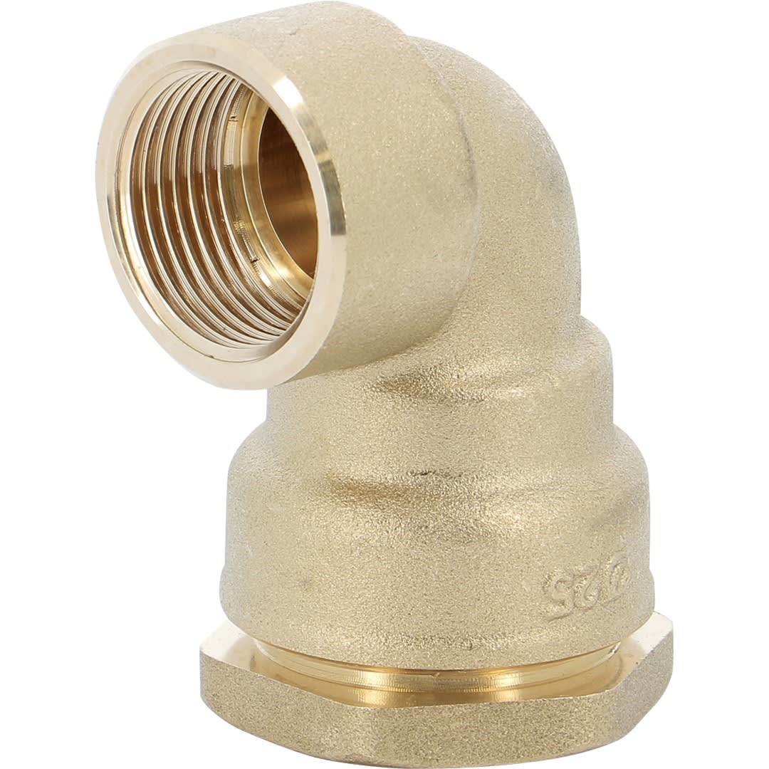 Sferaco - Raccord laiton à serrage extérieur DECA Série 868 coude femelle 1" - PE DN32