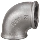 Sferaco - RFM 90 NOIR 1/4'' COUDE F-F PR90° 90 COUDE NOIR FF PETIT RAYON 90°