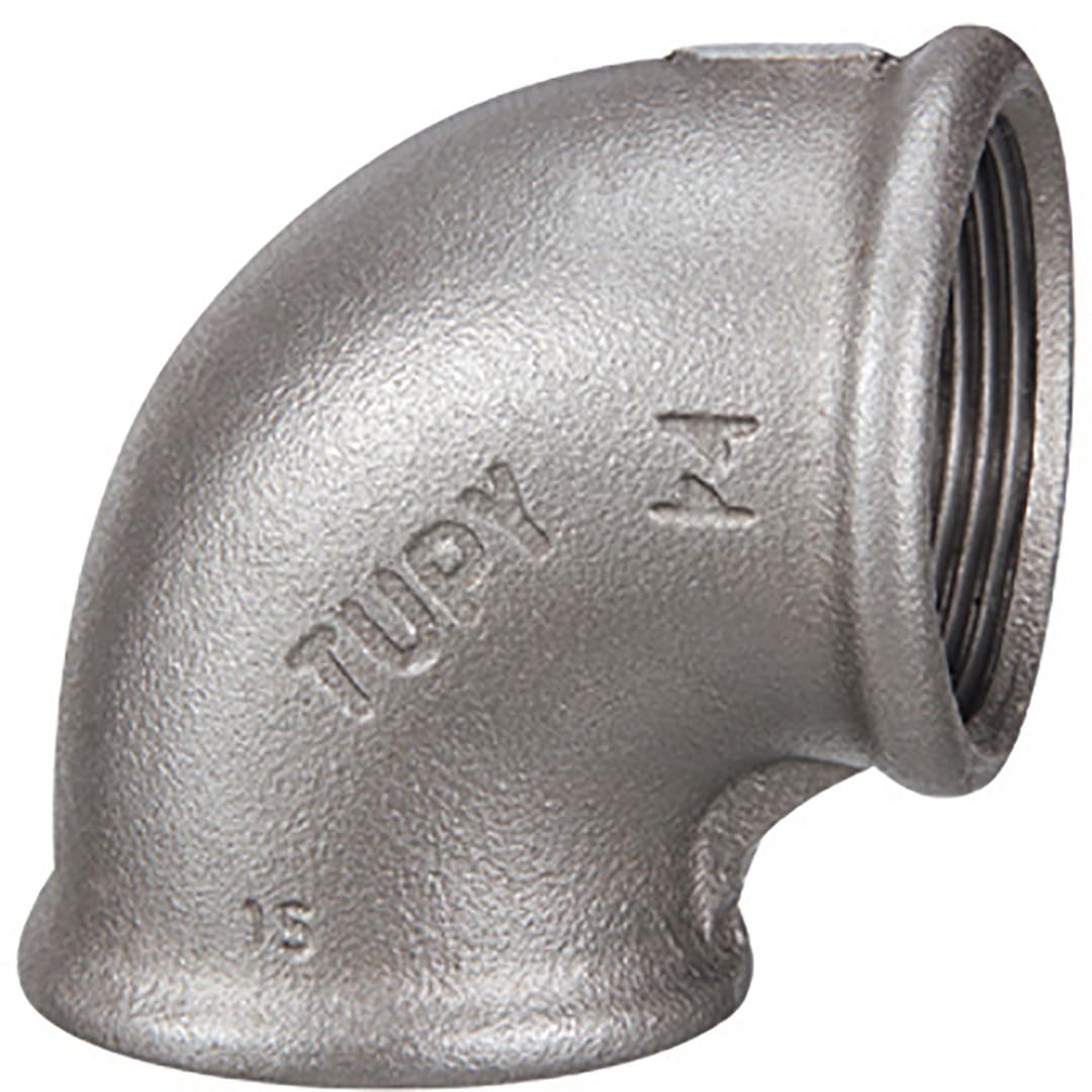 Sferaco - Raccord fonte malléable coude femelle petit rayon 90° Série 90N noir DN3" BSP