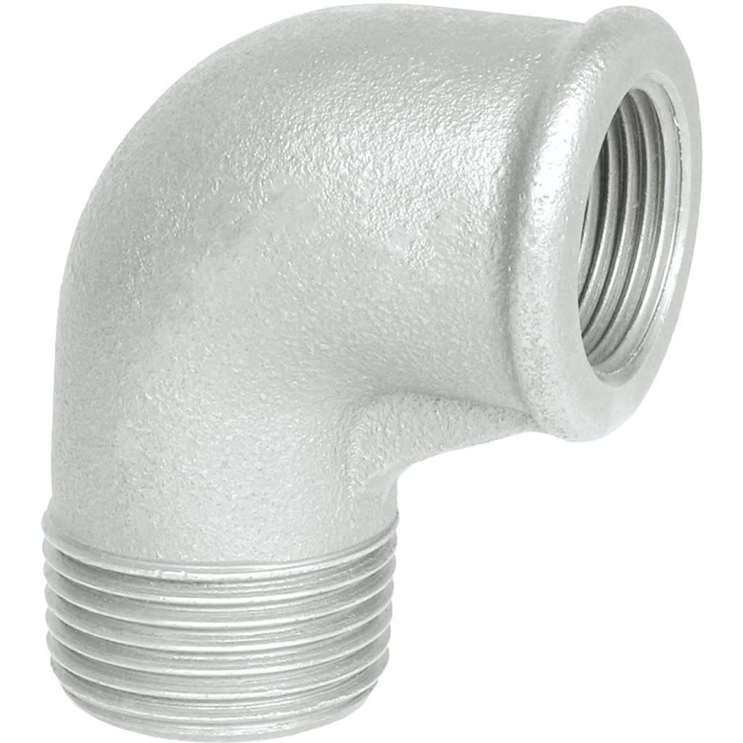 Sferaco - RFM 92R GALVA 1/2"x3/8" COUD RED.GALV.MF PETIT RAYON 90° F>M