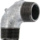 Sferaco - Raccord fonte malléable coude Mâle Mâle petit rayon 90° Série 94G galva DN1"1/2