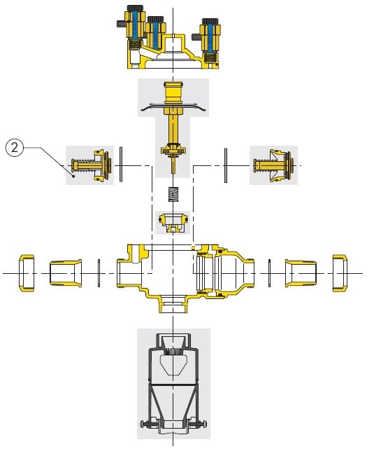 Sferaco - CLAPET AMONT 950004/BA574 DN1/2"