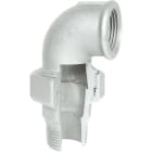 Sferaco - Raccord fonte malléable coude union MF sans joint plat Série 97G galva DN1"