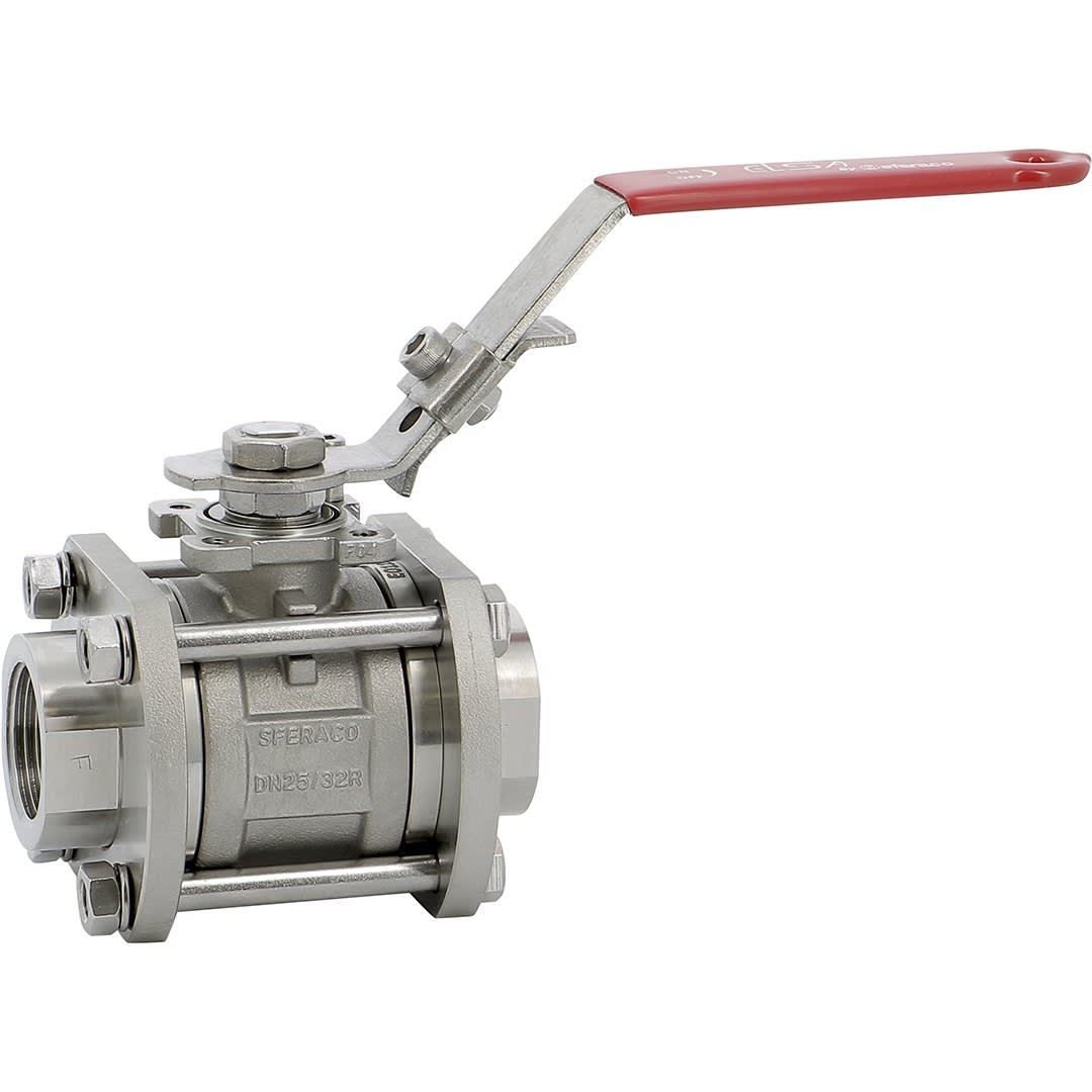 Sferaco - ELSA 1.4409 TFM BSP DN32 PN63 PLAT. ISO F05, ATEX, EM FUG, CE1935