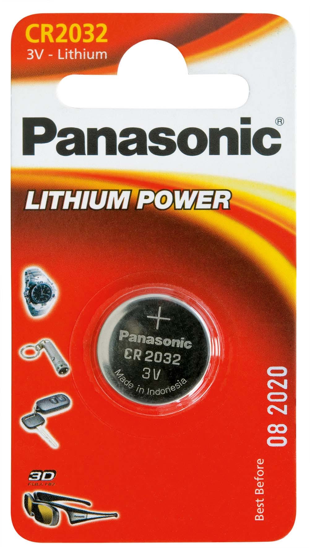 Enix - Blister(s) x 1 Pile bouton lithium blister CR2032 PANASONIC 3V 220mAh