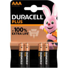 Enix - Blister(s) x 4 Pile alcaline blister x4 Duracell Plus 100% LR03 - AAA 1.5V 1175