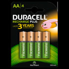 Enix - Blister(s) x 4 Accus Nimh blister x4 AA DURACELL PLUS 1.2V 1300mAh