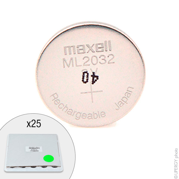 Enix - Plateau(x) de 25 Accus bouton Lithium ML2032 3V 65mAh