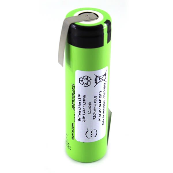 Enix - Accumulateur(s) Accus Lithium-Ion 1x 18650 1S1P ST1 3.6V 3500mAh HBL