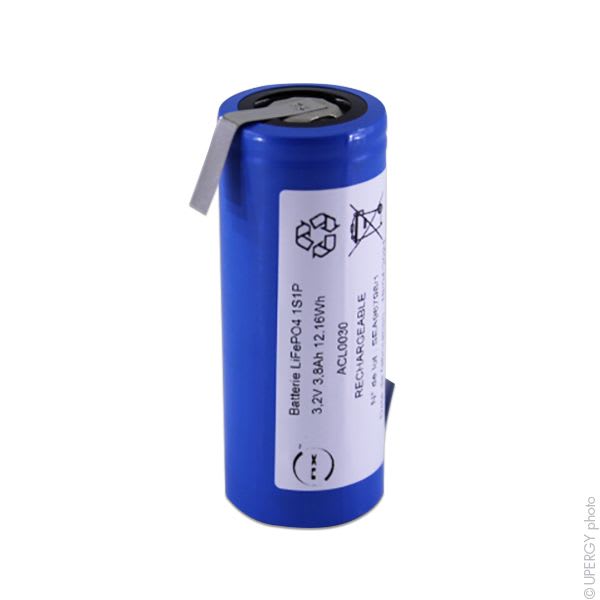 Enix - Accumulateur(s) Accus Lithium Fer Phosphate 1x 26650 1S1P ST1 3.2V 3.8Ah HBL