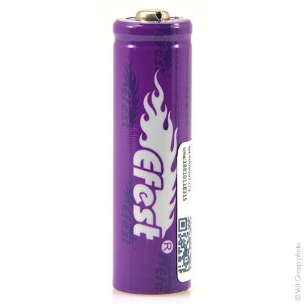 Enix - Accumulateur(s) Accus Lithium-Ion EFEST IMR14500 (AA) Li-Mn HD 3.7V 650mAh CT