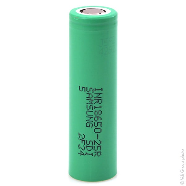 Enix - Accumulateur(s) Accus Lithium-Ion SAMSUNG INR18650-25R HD 3.7V 2.5Ah FT