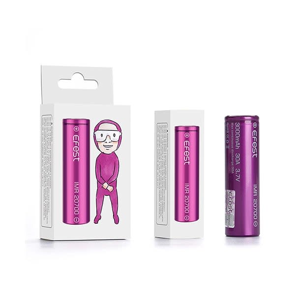 Enix - Accumulateur(s) Accus Lithium-Ion EFEST IMR20700 Li-Mn 3.7V 3000mAh FT