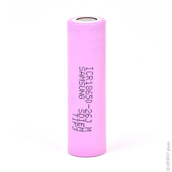 Enix - Accumulateur(s) Accus Lithium-Ion SAMSUNG ICR18650-26J 3.6V 2.6Ah FT