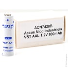 Enix - Accus Nicd industriels VST AAL 1.2V 800mAh FT