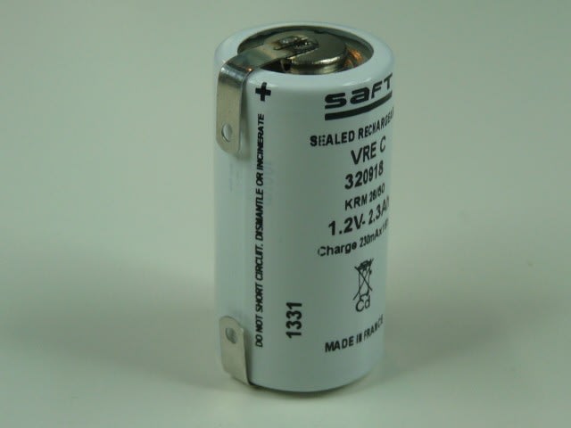 Enix - Accumulateur(s) Accus Nicd industriels VRE C 2300 1.2V 2300mAh T2