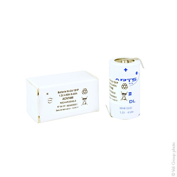 Enix - Accumulateur(s) Accus Nicd industriels VRE D4500 1.2V 4.5Ah HBL