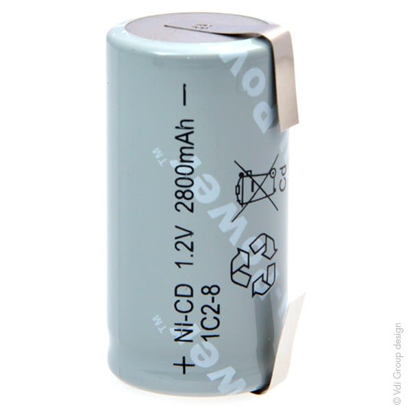 Enix - Batterie(s) Accus Nicd industriels C 1C2-8 1.2V 2800mAh T2