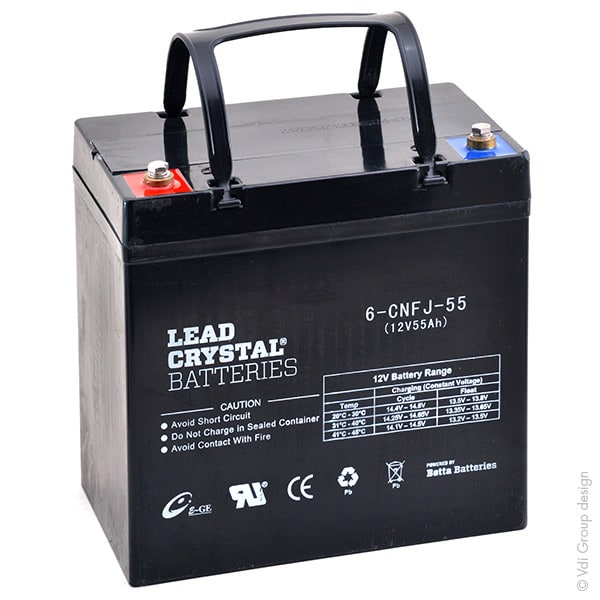 Enix - Batterie(s) Batterie lead crystal 6-CNFJ-55 12V 55Ah M6-F