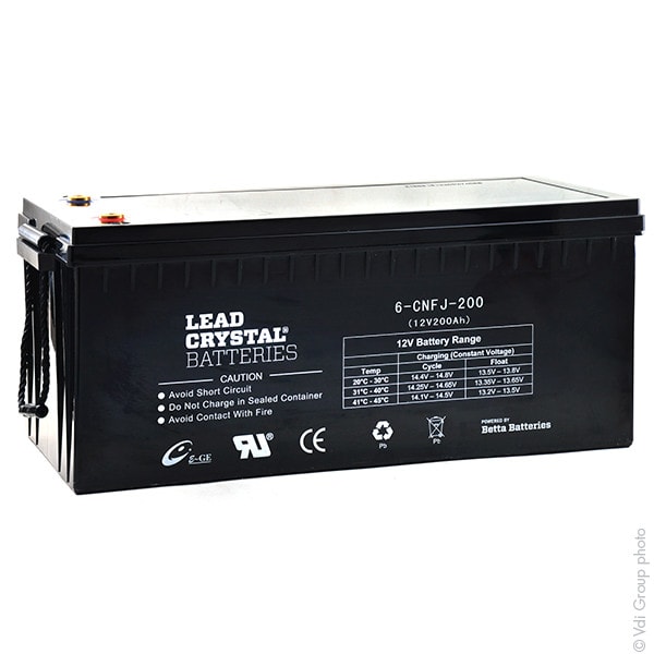 Enix - Batterie(s) Batterie lead crystal 6-CNFJ-200 12V 200Ah M8-F