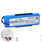 Enix - Batterie(s) Batterie enceinte bluetooth pour JBL 3.7V 6000mAh