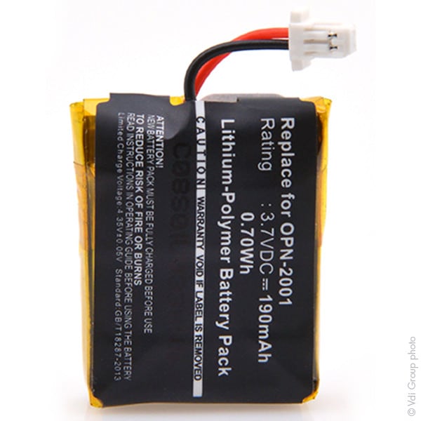 Enix - Batterie(s) Batterie lecteur codes barres 3.7V 190mAh