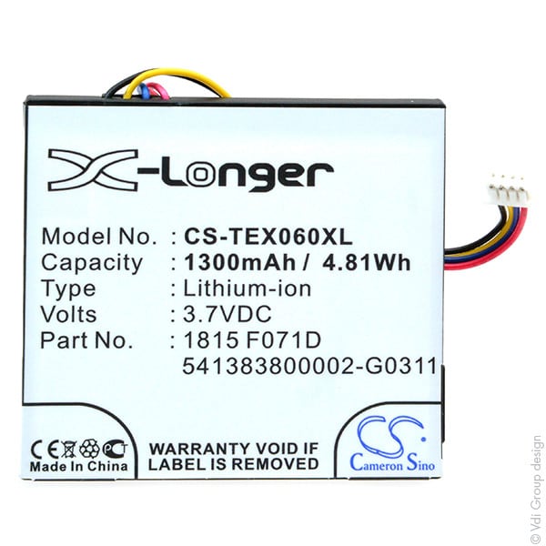 Enix - Batterie(s) Batterie appareil de mesure 3.7V 1300mAh