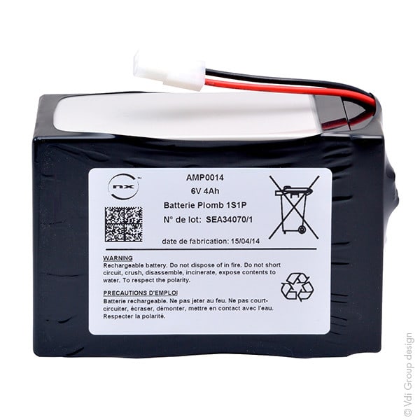 Enix - Pack(s) Batterie medicale rechargeable Welch Allyn Spot420 6V 4Ah molex