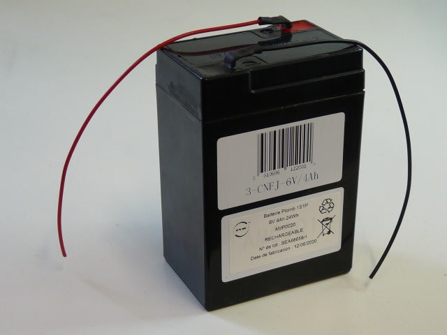 Enix - Pack(s) Batterie lead crystal 1S1P ST1 6V 4Ah F150