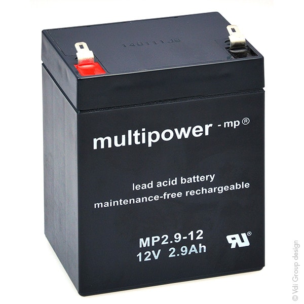 Enix - Batterie(s) Batterie plomb AGM MP2.9-12 12V 2.9Ah F4.8