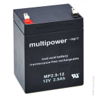 Enix - Batterie(s) Batterie plomb AGM MP2.9-12 12V 2.9Ah F4.8