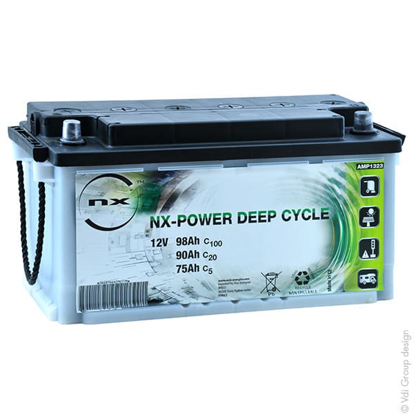 Enix - Batterie(s) Batterie traction NX Power Deep Cycle 12V 90Ah Auto