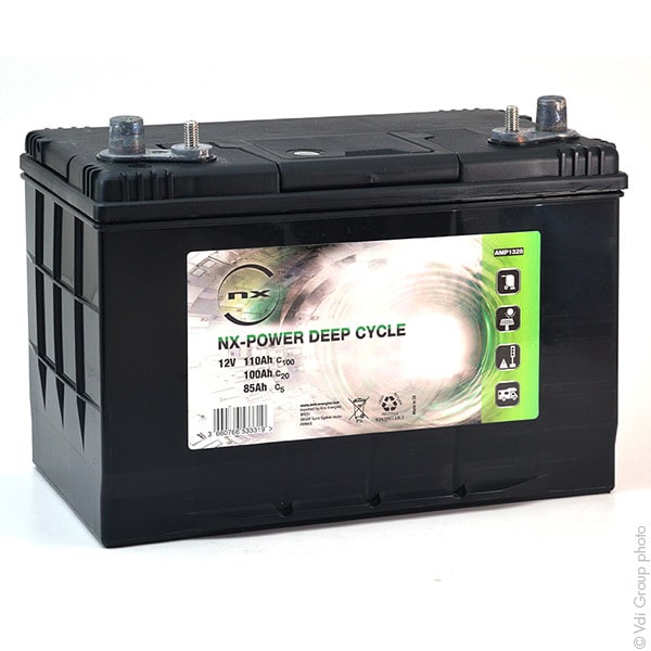 Enix - Batterie(s) Batterie traction NX Power Deep Cycle DUAL 12V 100Ah