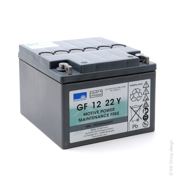 Enix - Batterie(s) Batterie traction SONNENSCHEIN GF 12 022 T 12V 24Ah M5-F