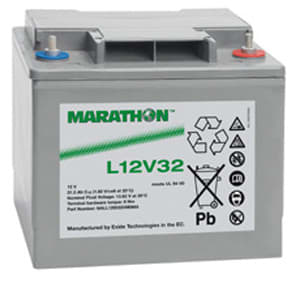 Enix - Batterie(s) Batterie plomb AGM MARATHON L12V32 12V 32Ah M6-M